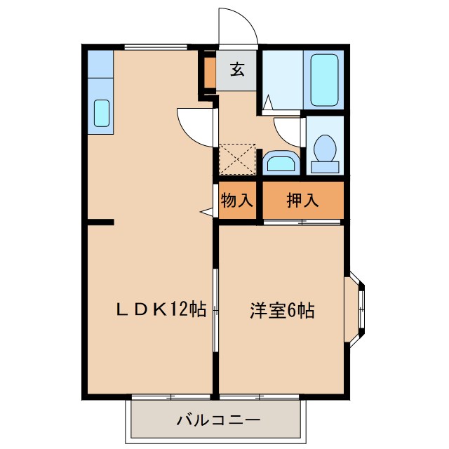 サンビレッヂ観音台Aの間取り