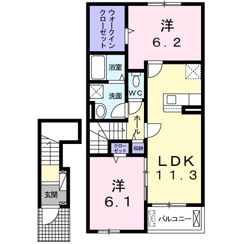 【サニーハウスＴＯＹＡＭＡ　IIIの間取り】