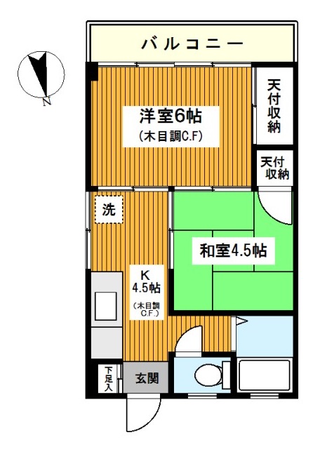 川崎市川崎区大島のマンションの間取り