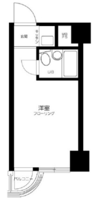 港区芝浦のマンションの間取り