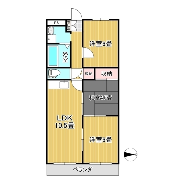 カーサ北園の間取り