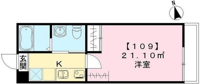 京都市東山区大阪町のマンションの間取り