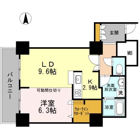 品川区東品川のマンションの間取り