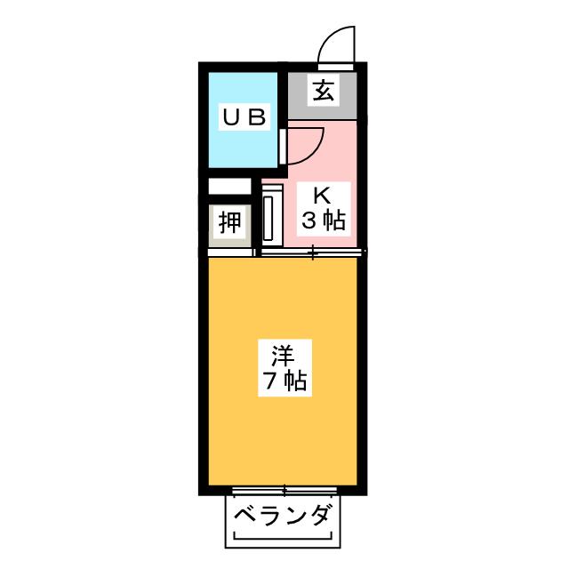 ガーデンハイツＢ棟の間取り