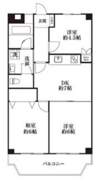 ロアール三園の間取り