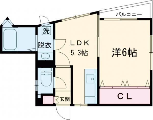 コーポ春日の間取り