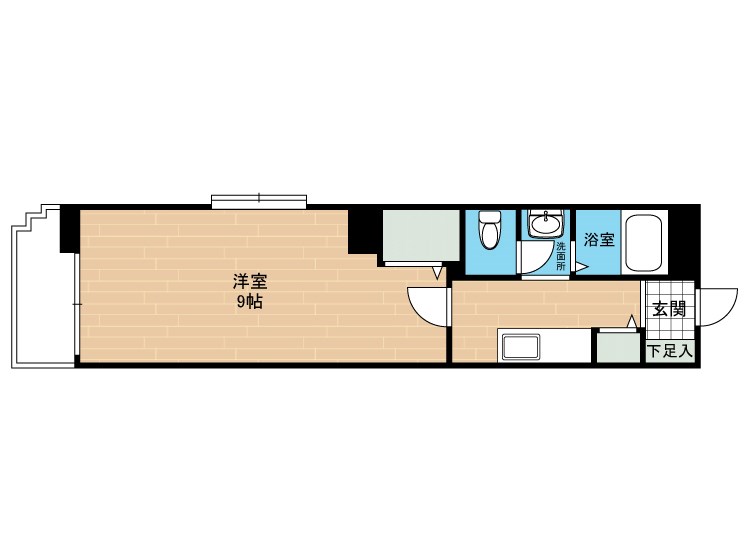 熊本市東区健軍のマンションの間取り