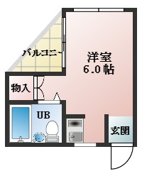 柏原市国分本町のマンションの間取り