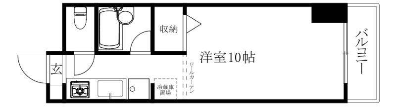 松山市喜与町のマンションの間取り