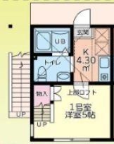 相模原市南区北里のアパートの間取り