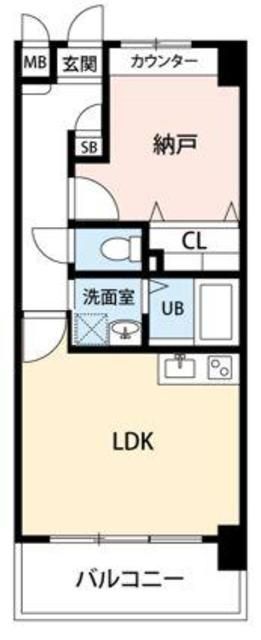 柏市十余二のマンションの間取り