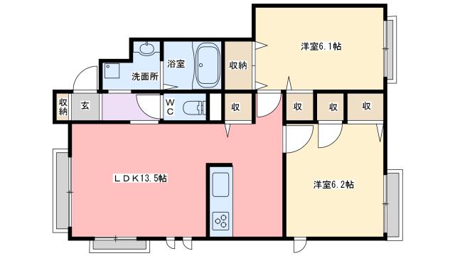 グレイスコート栄町の間取り