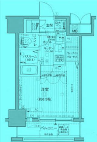 港区港南のマンションの間取り