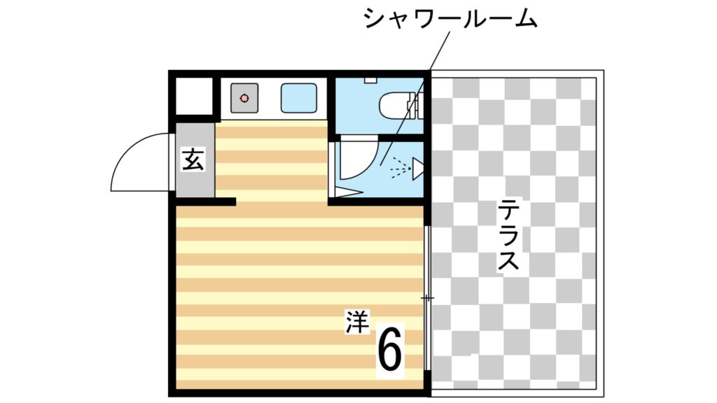 芦屋市宮塚町のマンションの間取り