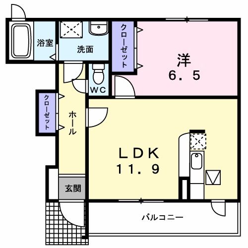 【コンフォルト　Ａの間取り】