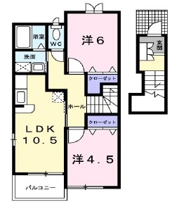 [家電付き] ブリッサジツモンAの間取り