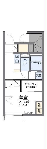 レオパレス鍋山の間取り