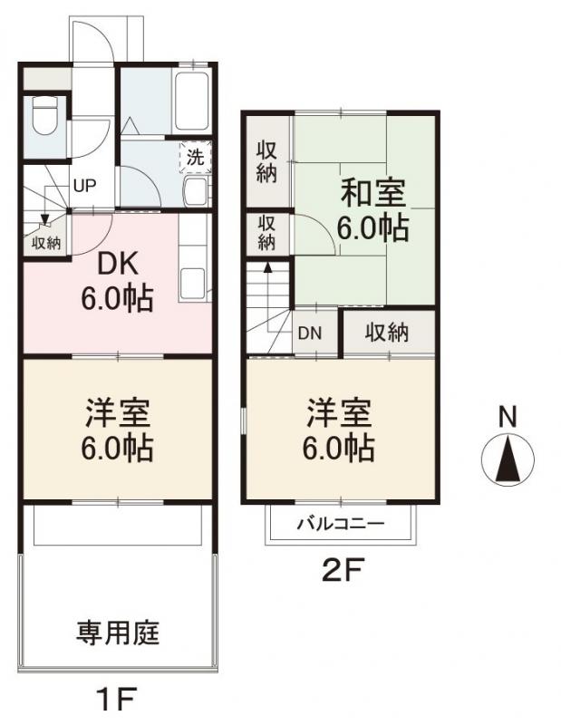 高松市屋島西町のアパートの間取り