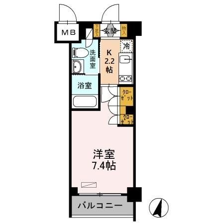 カスタリア武蔵小杉の間取り