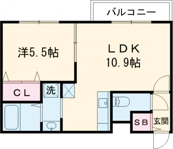 フェバリット千歳末広の間取り