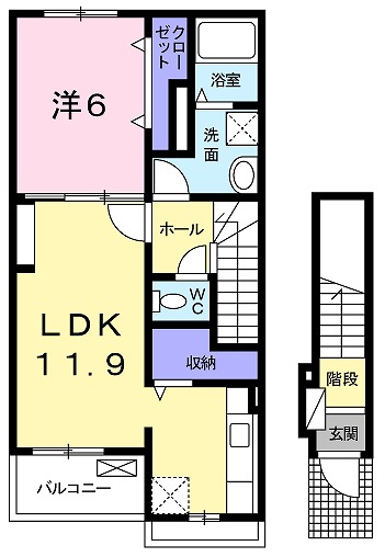 ソレイユ大峰の間取り