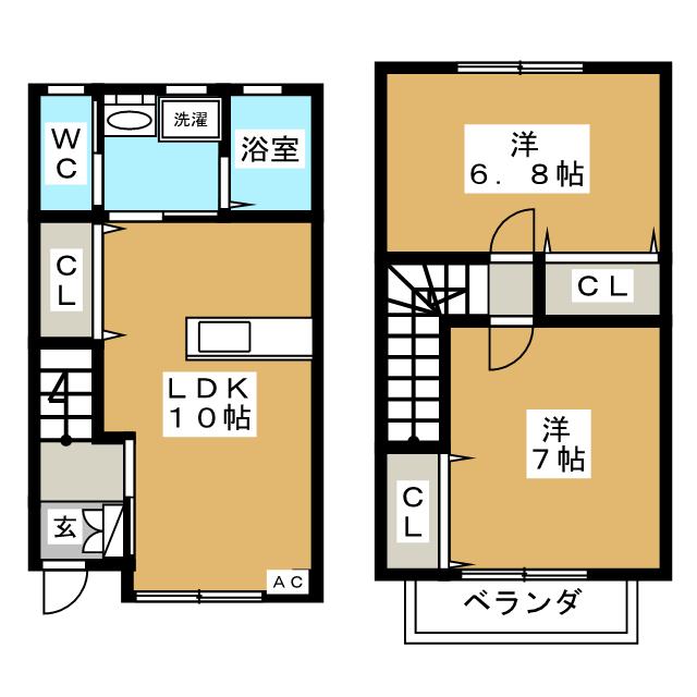 シーアイエス竜神Ｅの間取り