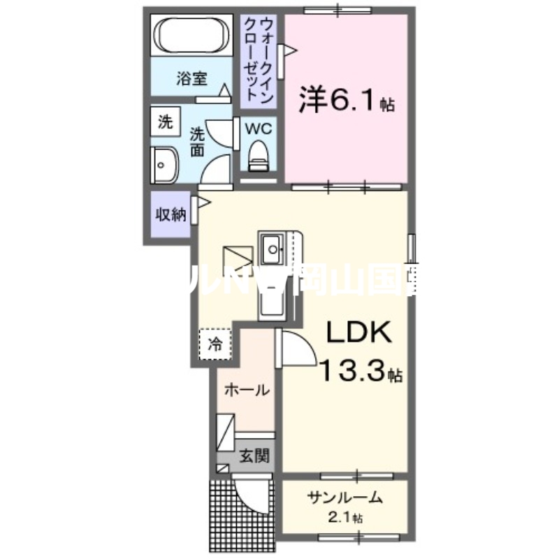 クレール七番館の間取り