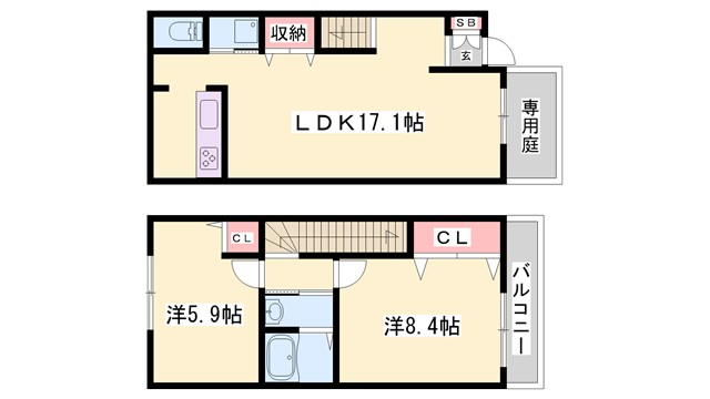 コンフォート鶴木Iの間取り