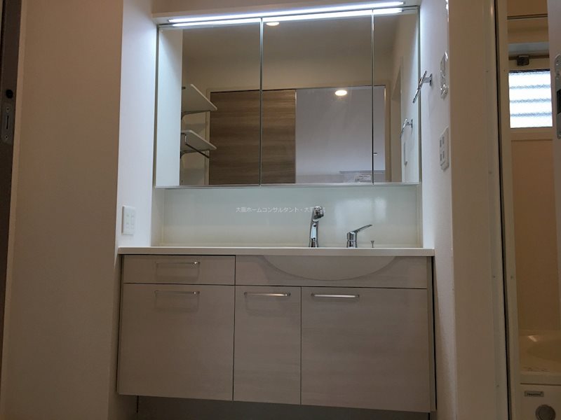 洗面設備　同タイプモデルルーム