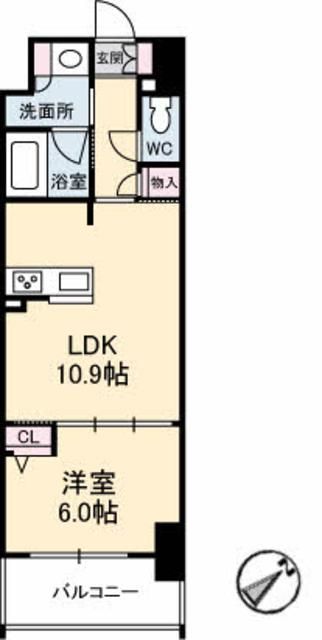 シャーメゾンステージ呉中央の間取り