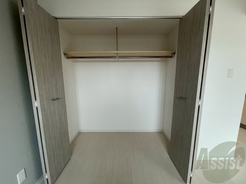 収納　洋室にはクローゼットがあるのですっきり片付きそうです。