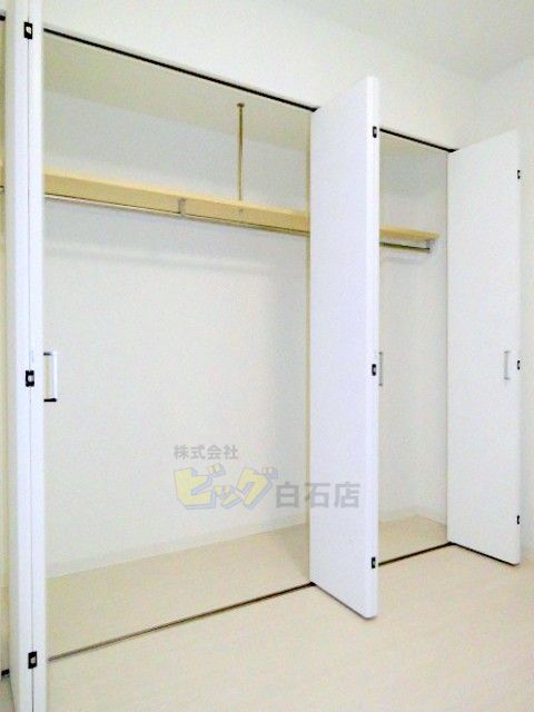 収納　広々クローゼット付きです♪
