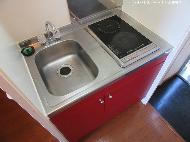 キッチン　電気コンロ2口