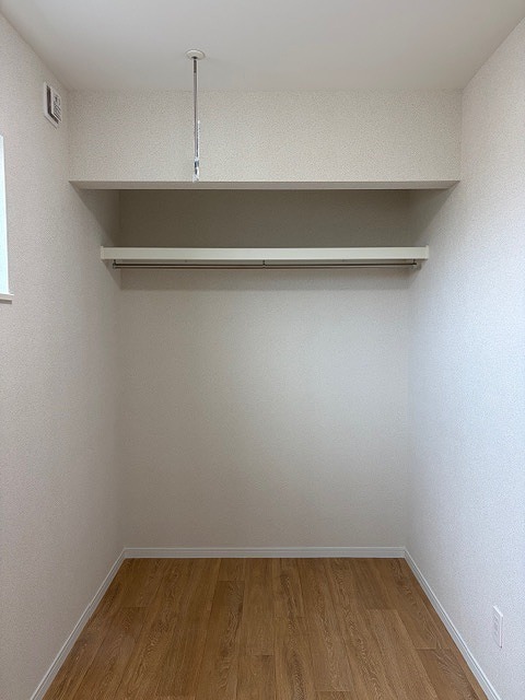 収納　建築中のお部屋です