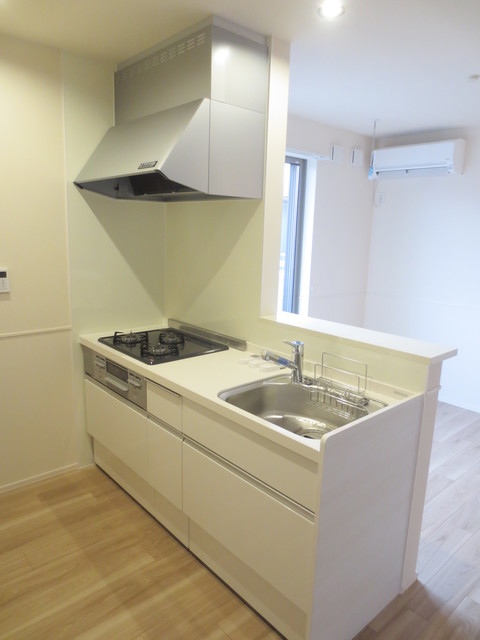 キッチン　★グリル付きガス３口システムキッチン★