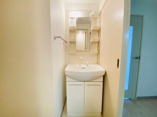 洗面設備　写真は違う号室です。