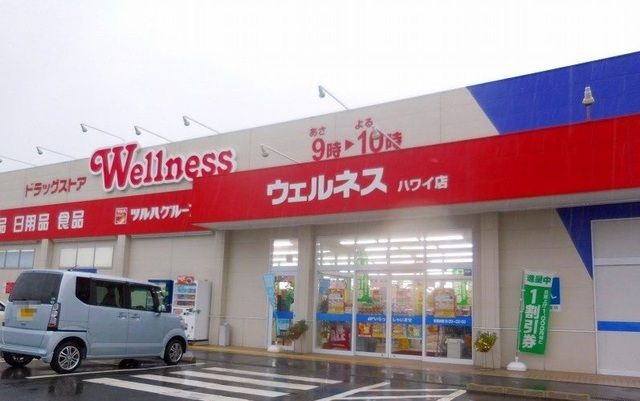 ドラックストア　ウェルネスハワイ店（ドラッグストア）まで600m