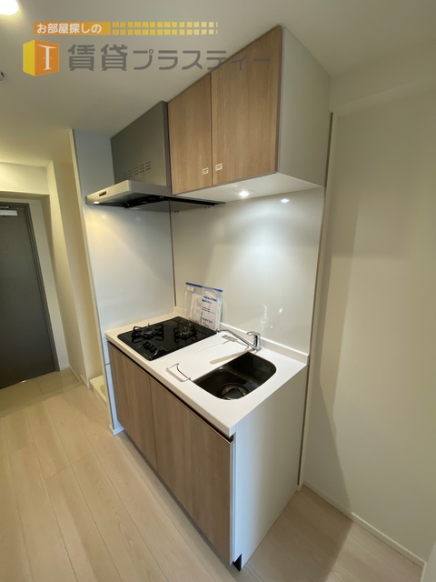 キッチン　ガスコンロ２口のシステムキッチンです。