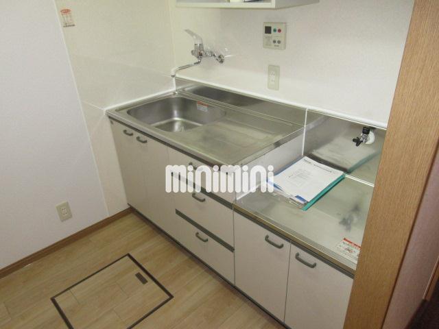 キッチン　２口ガスコンロが設置できます