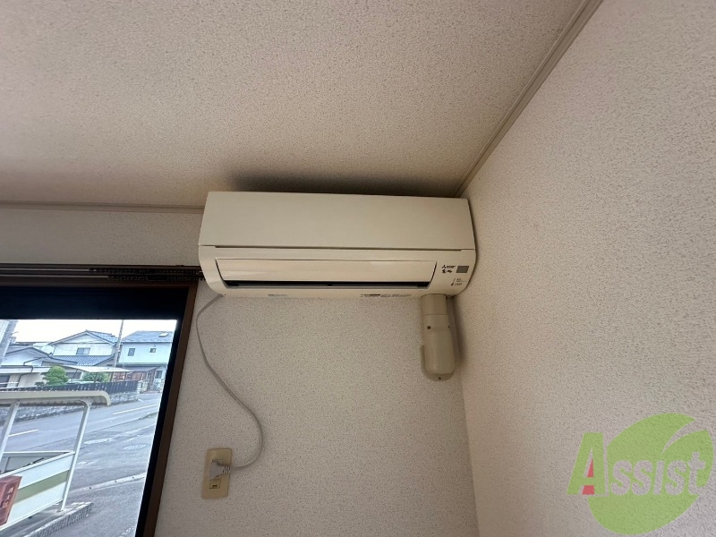 その他設備　エアコンが付いていました。寒暖対策もバッチリです。