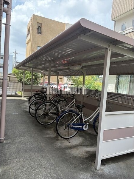 駐車場　清潔感がありますね。