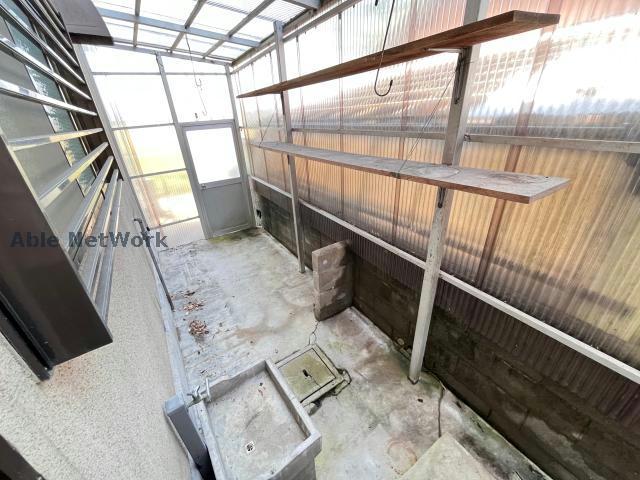 バルコニー　物干し場