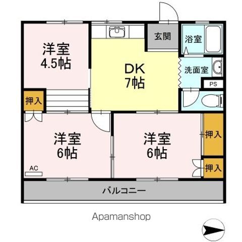 大森サンハイムの間取り写真