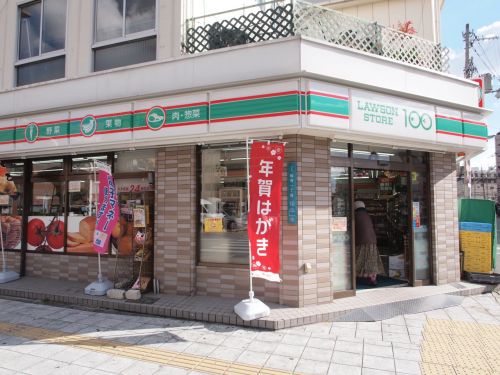 コンビニ　ローソンストア100 浪速稲荷店（コンビニ）まで72m