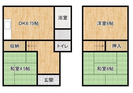 姫路市夢前町戸建の間取り写真