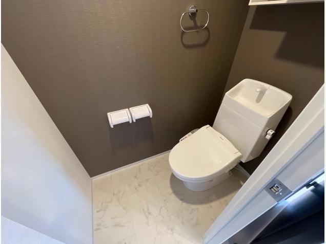 仮)坂戸市千代田アパートII期新築工事のトイレ写真
