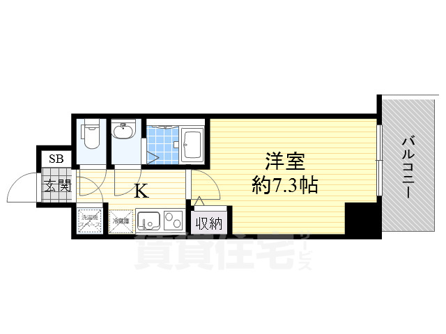 地下鉄御堂筋線 江坂駅 徒歩13分 10階建 築8年の間取り写真