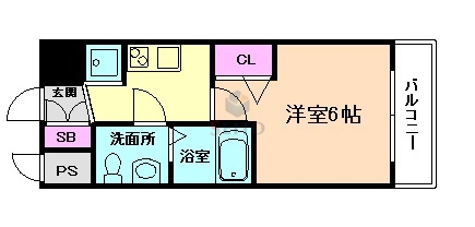 ＪＲ東海道本線 塚本駅 徒歩10分 8階建 築4年の間取り写真