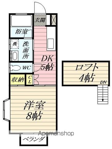 伊豆箱根大雄山線 緑町駅 徒歩21分 2階建 築17年の間取り写真