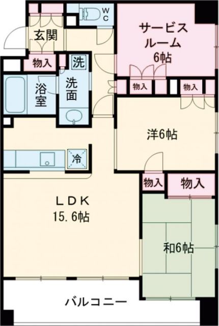 都営新宿線 一之江駅 徒歩8分 9階建 築23年の間取り写真